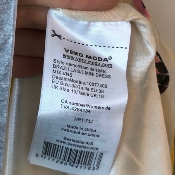 NEW ASOS yellow polka dot pop art retro comic print dress ruffles - Picture 5 of 6